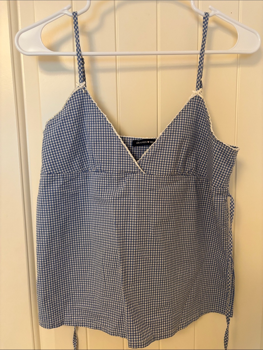 Brandy Melville Blue Gingham Cami Top